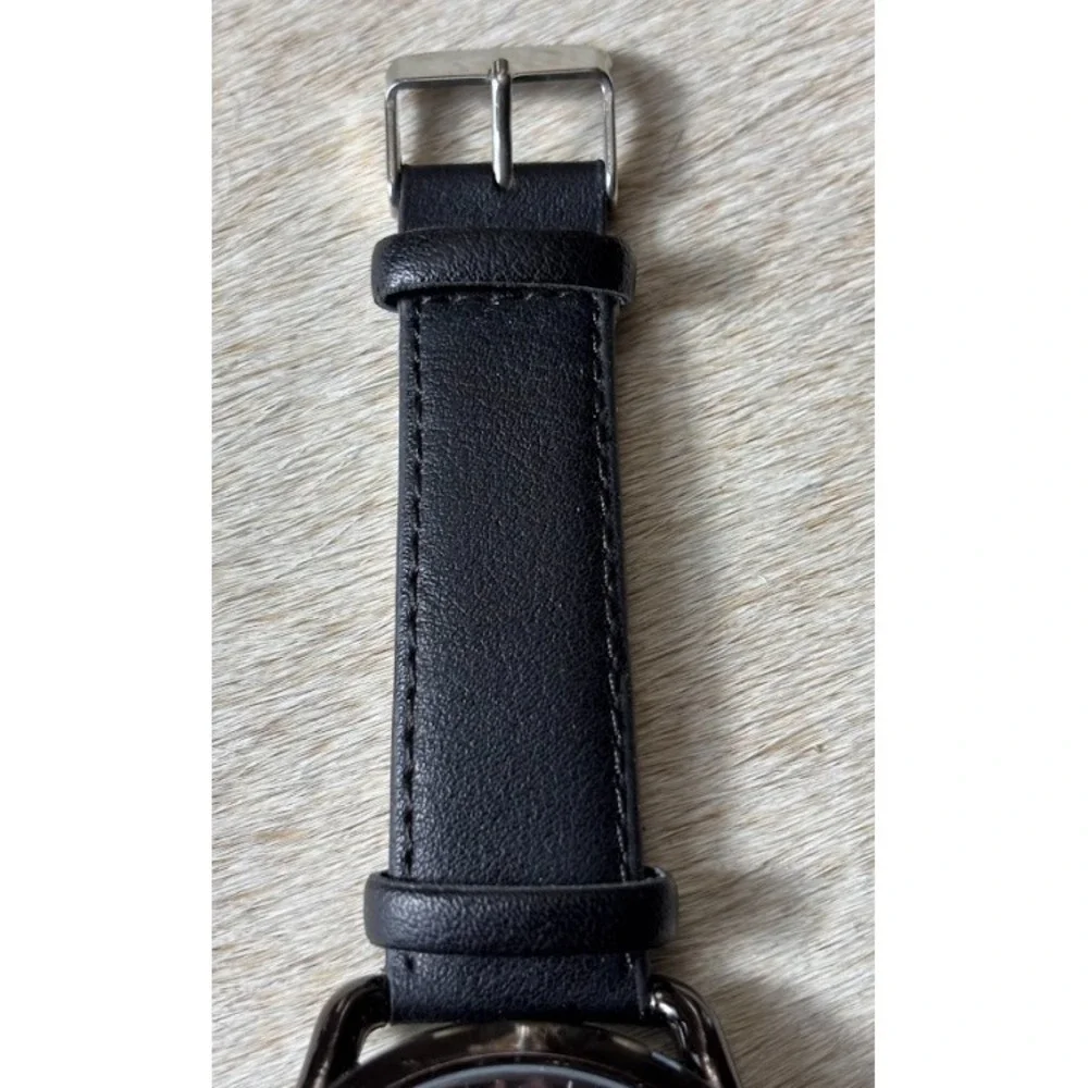 Geneva Platinum 5984 Mens Watch Black Classic Quartz Needs Battery Dress‎